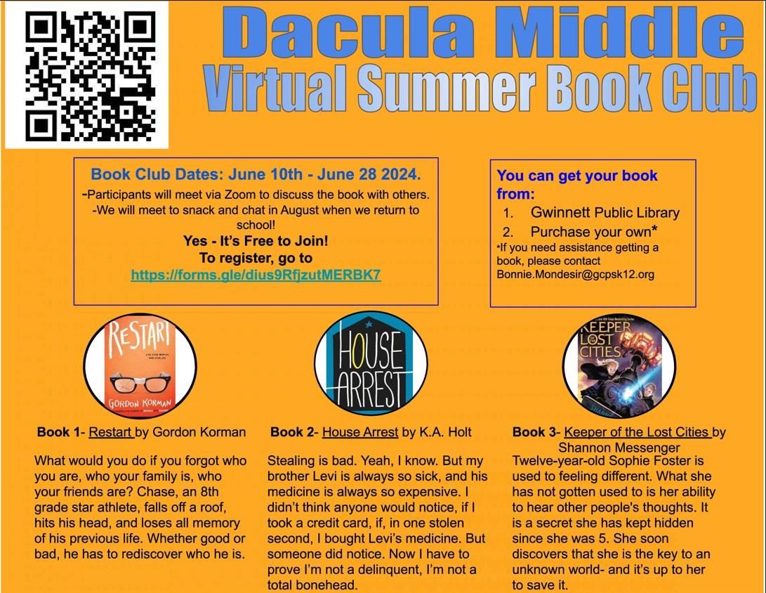 Summer Virtual Book Club